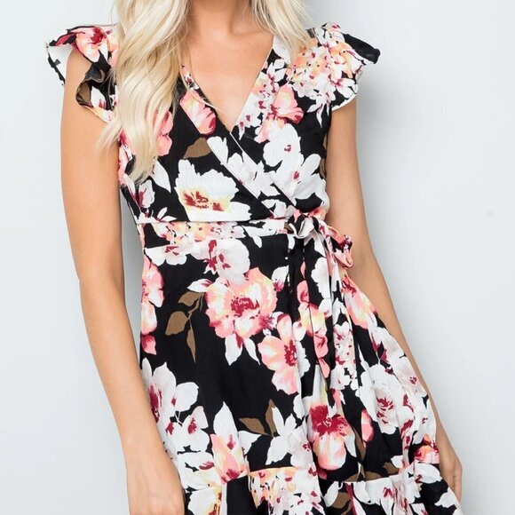 Miami Mini Wrap Dress - Sz. L - Picture 2 of 5